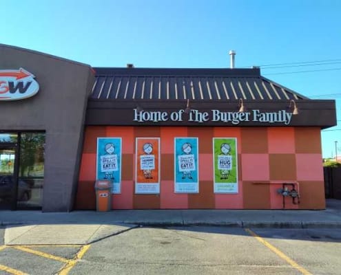 A & W Restaurant Painting in Kingston - Before